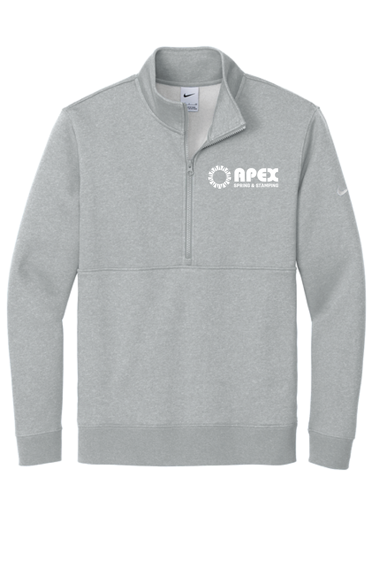 Apex-Nike Club Fleece Sleeve Swoosh 1/2-Zip