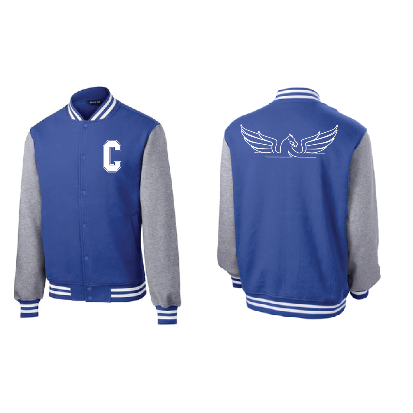 City High Middle Men's Fleece Letterman Jacket