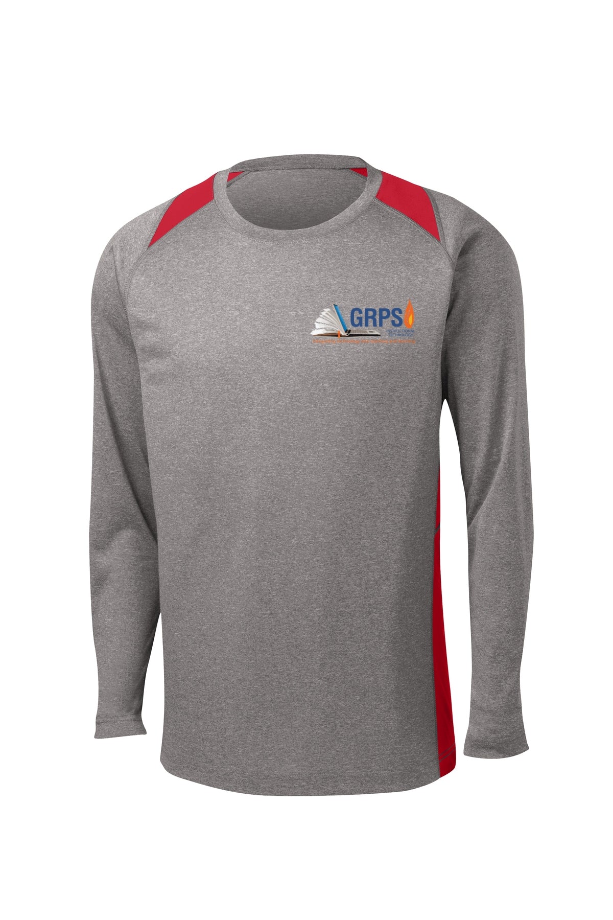 Instructional Technology Colorblock Contender Tee BLUE LOGO