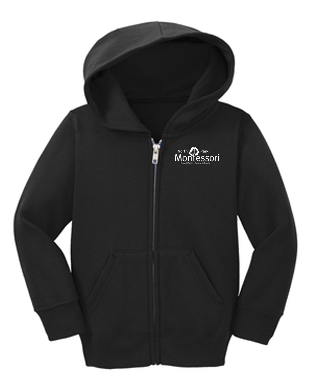 North Park Montessori Toddler Fleece Full-Zip Hooded Sweatshirt