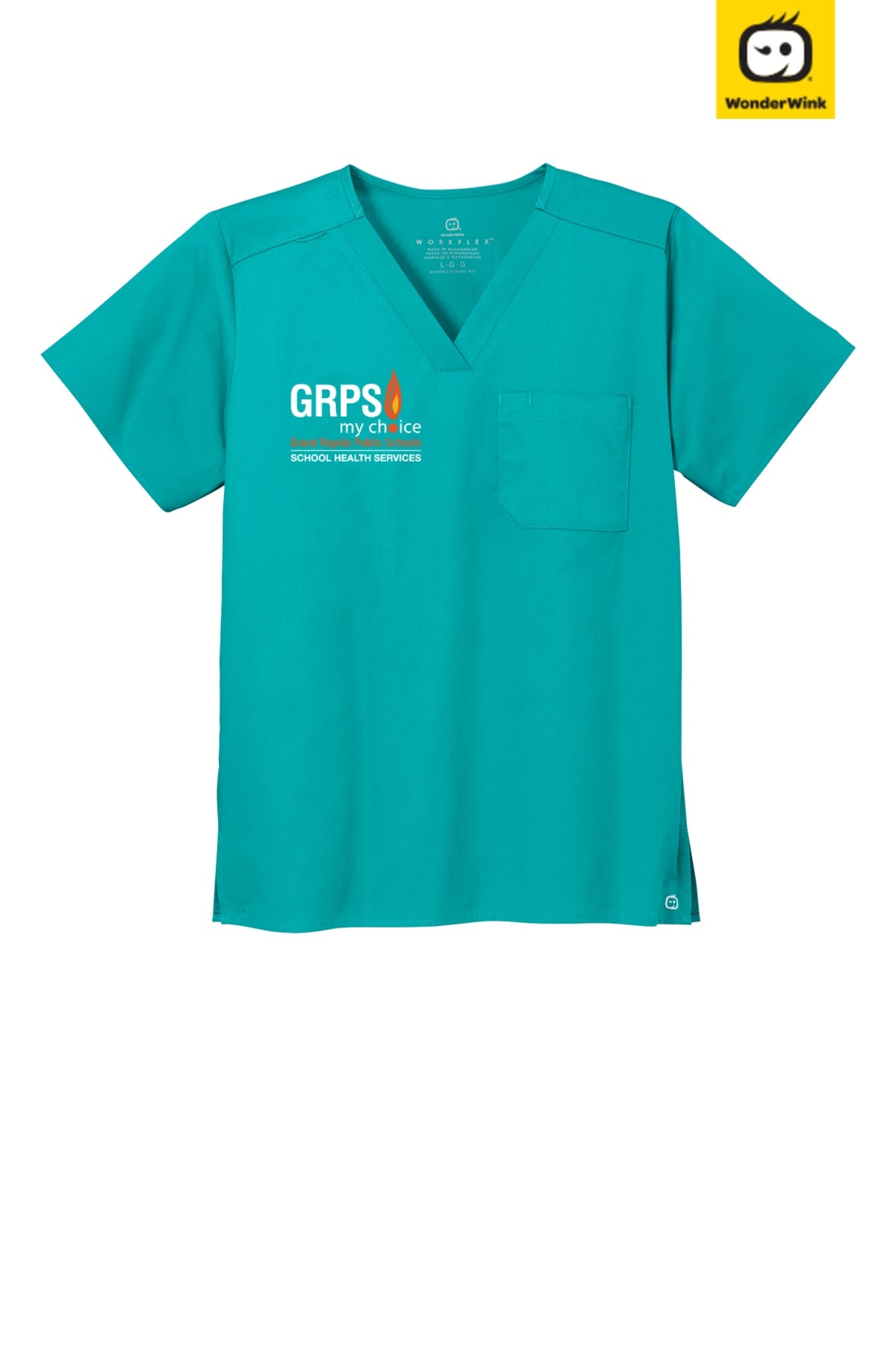 Unisex WorkFlex™ Chest Pocket V-Neck Top