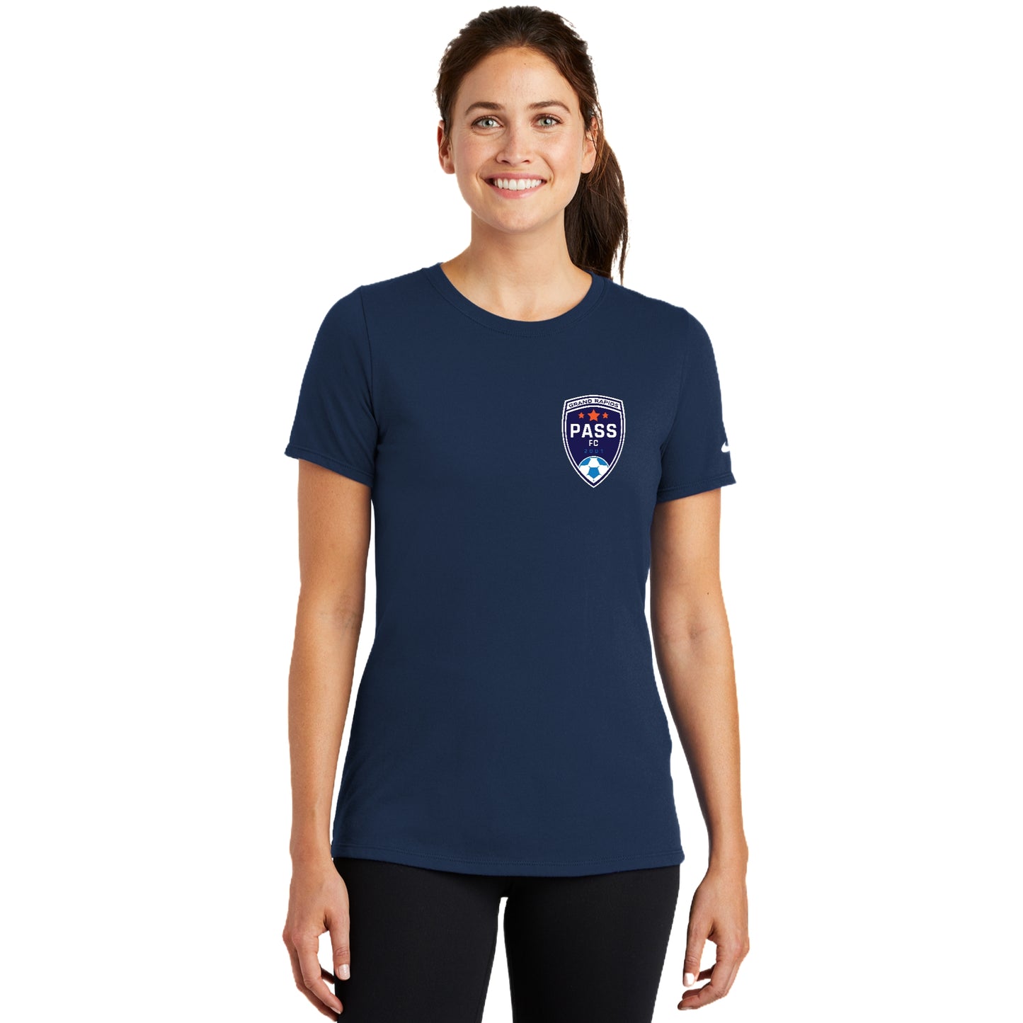 PASS FC ADULT Nike Ladies Dri-FIT Scoop Neck Tee
