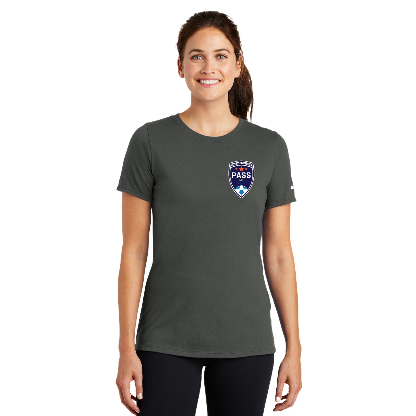PASS FC ADULT Nike Ladies Dri-FIT Scoop Neck Tee