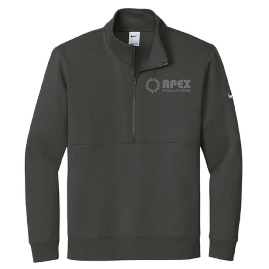 Apex-Nike Club Fleece Sleeve Swoosh 1/2-Zip