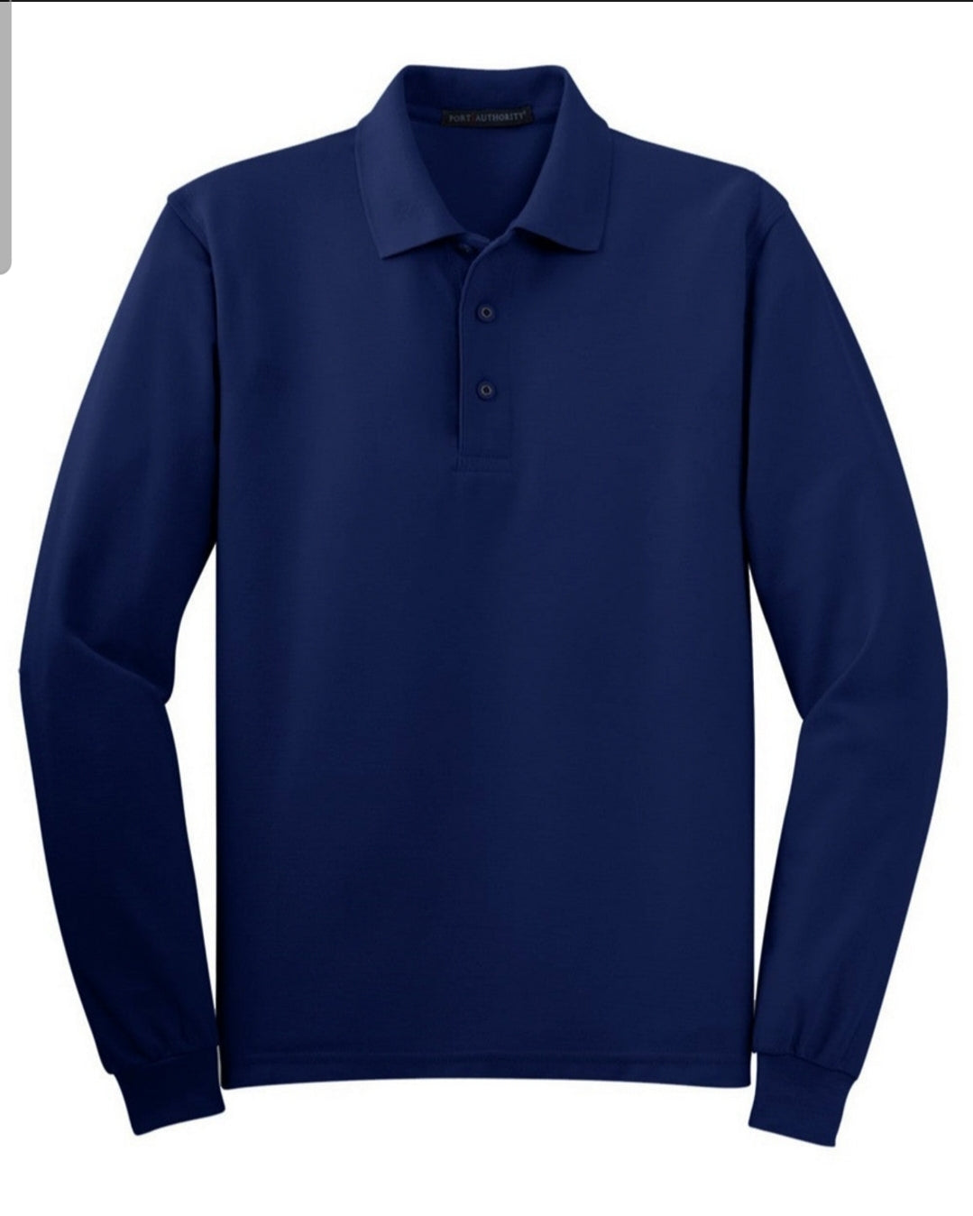 Blank Uniform Long Sleeve Polo