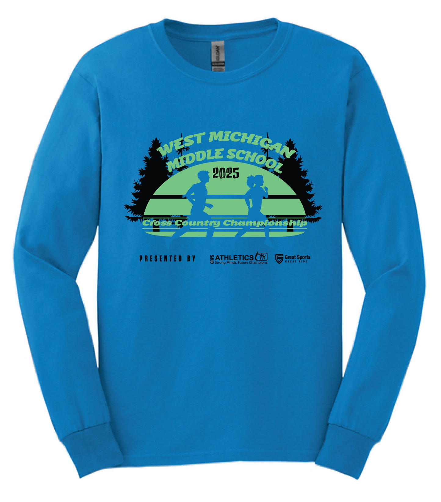 West Michigan Middle School X-Country 2025 Long-Sleeve Tee