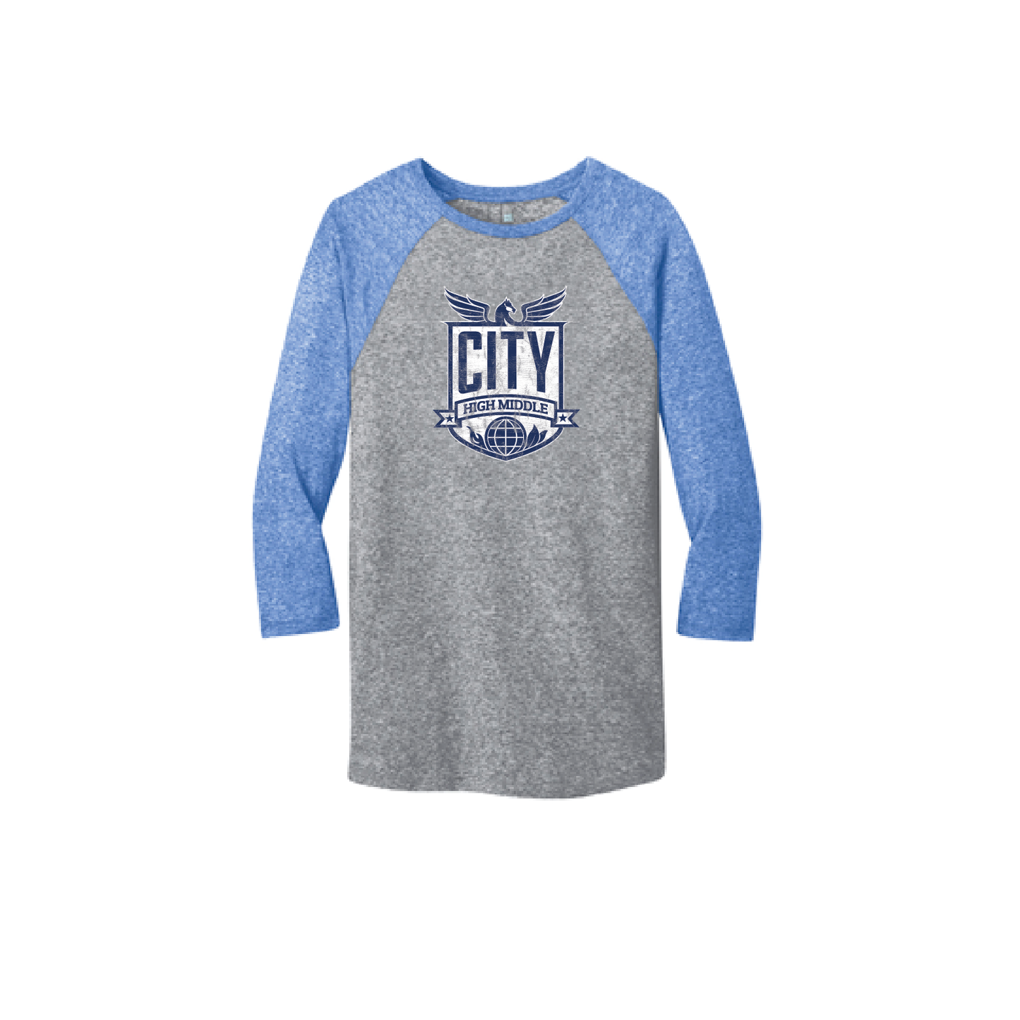City High Middle 3/4 Sleeve Baseball Tee