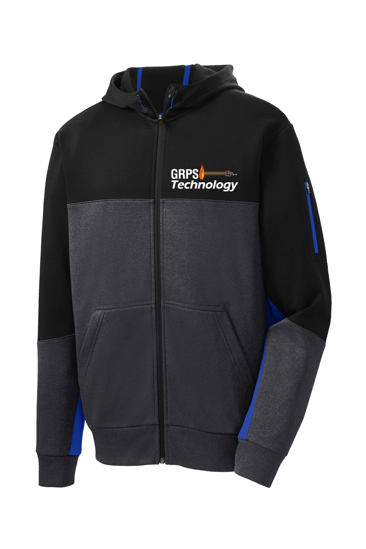 MIS-Technology Colorblock Full-Zip Hooded Jacket MENS