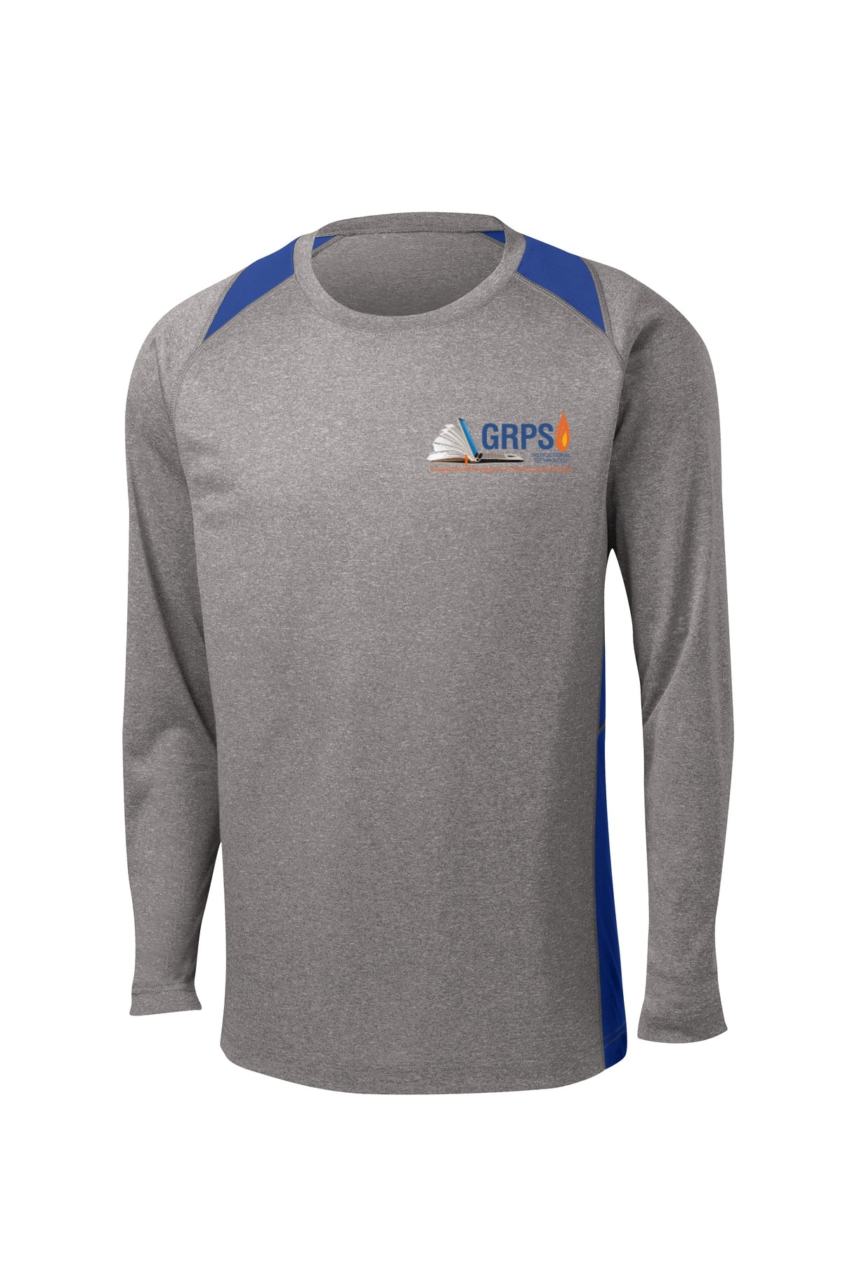 Instructional Technology Colorblock Contender Tee BLUE LOGO