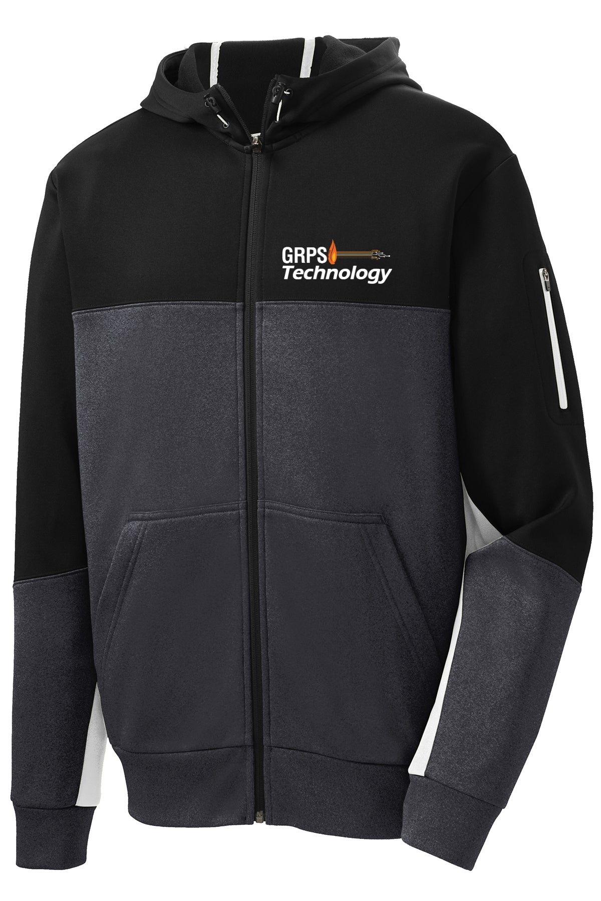 MIS-Technology Colorblock Full-Zip Hooded Jacket MENS