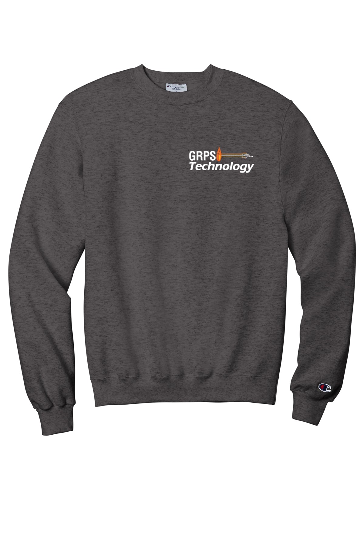 MIS-Technology Champion® Powerblend® Crewneck Sweatshirt WHITE LOGO