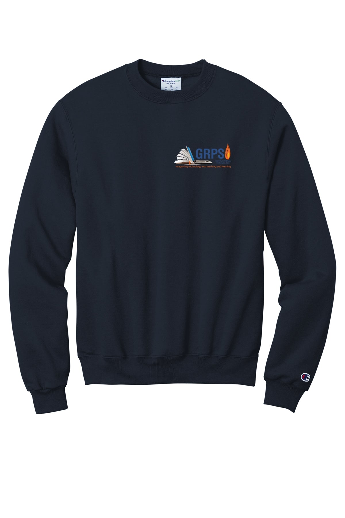 Instructional Technology Champion® Powerblend® Crewneck Sweatshirt BLUE LOGO