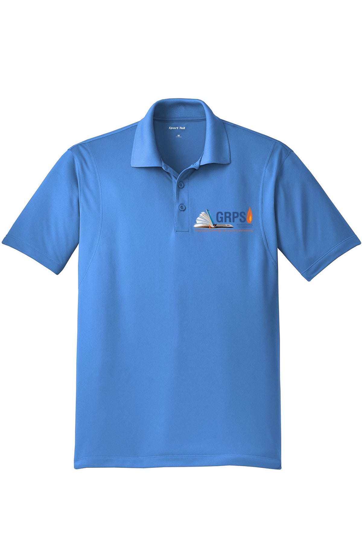 Instructional Technology Sport Wick Polo BLUE LOGO MENS AND WOMENS