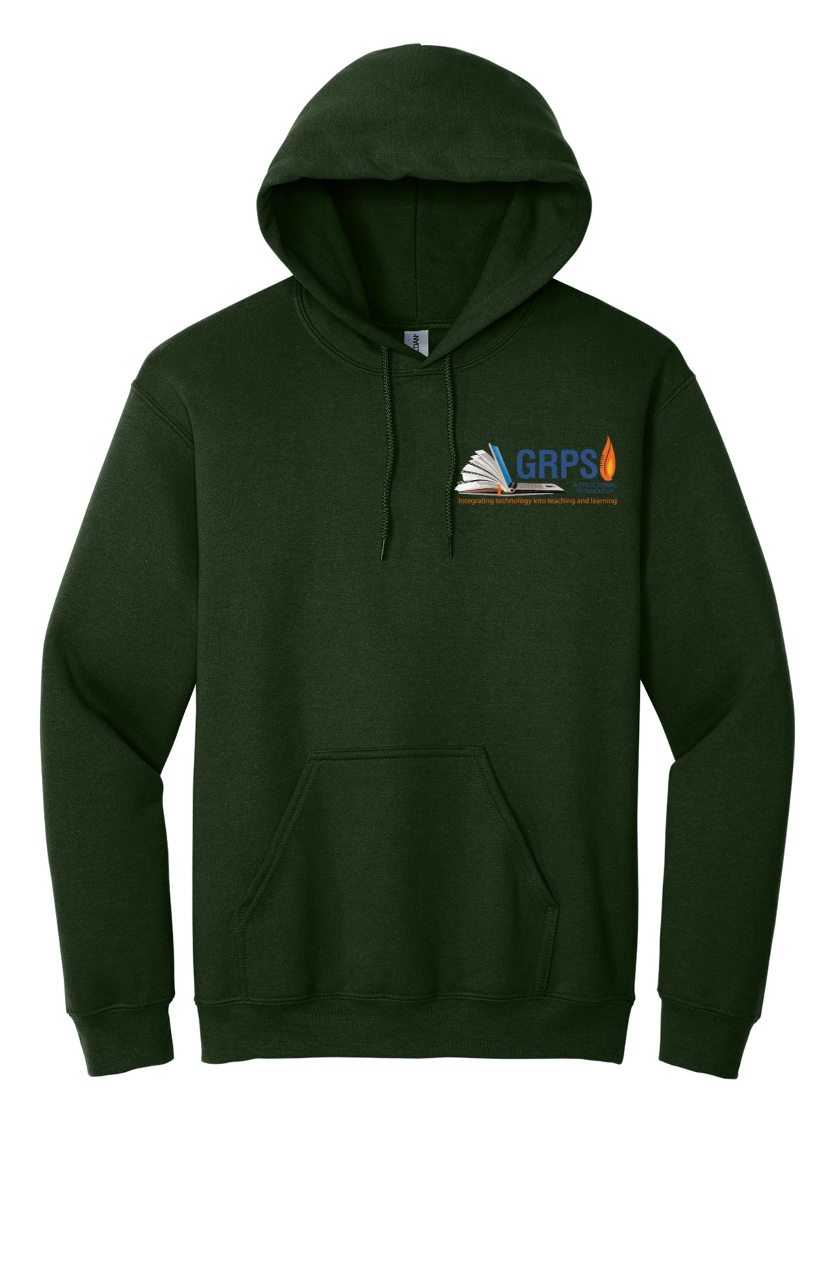 Instructional Technology Gildan® Heavy Blend™ Hooded Sweatshirt BLUE LOGO