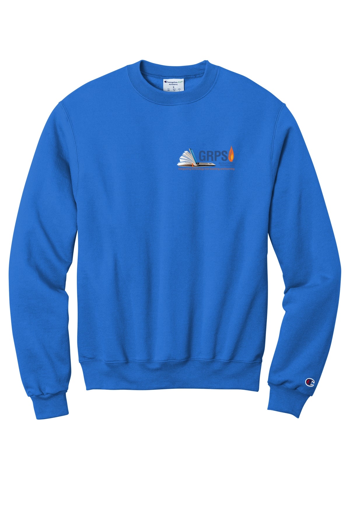 Instructional Technology Champion® Powerblend® Crewneck Sweatshirt BLUE LOGO