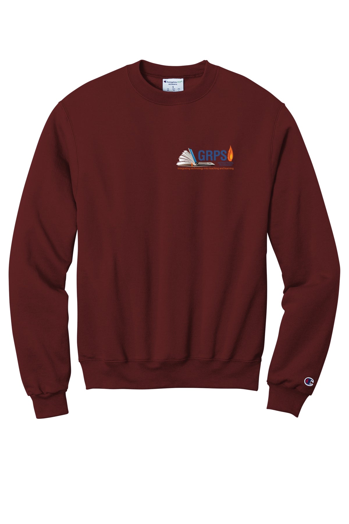 Instructional Technology Champion® Powerblend® Crewneck Sweatshirt BLUE LOGO