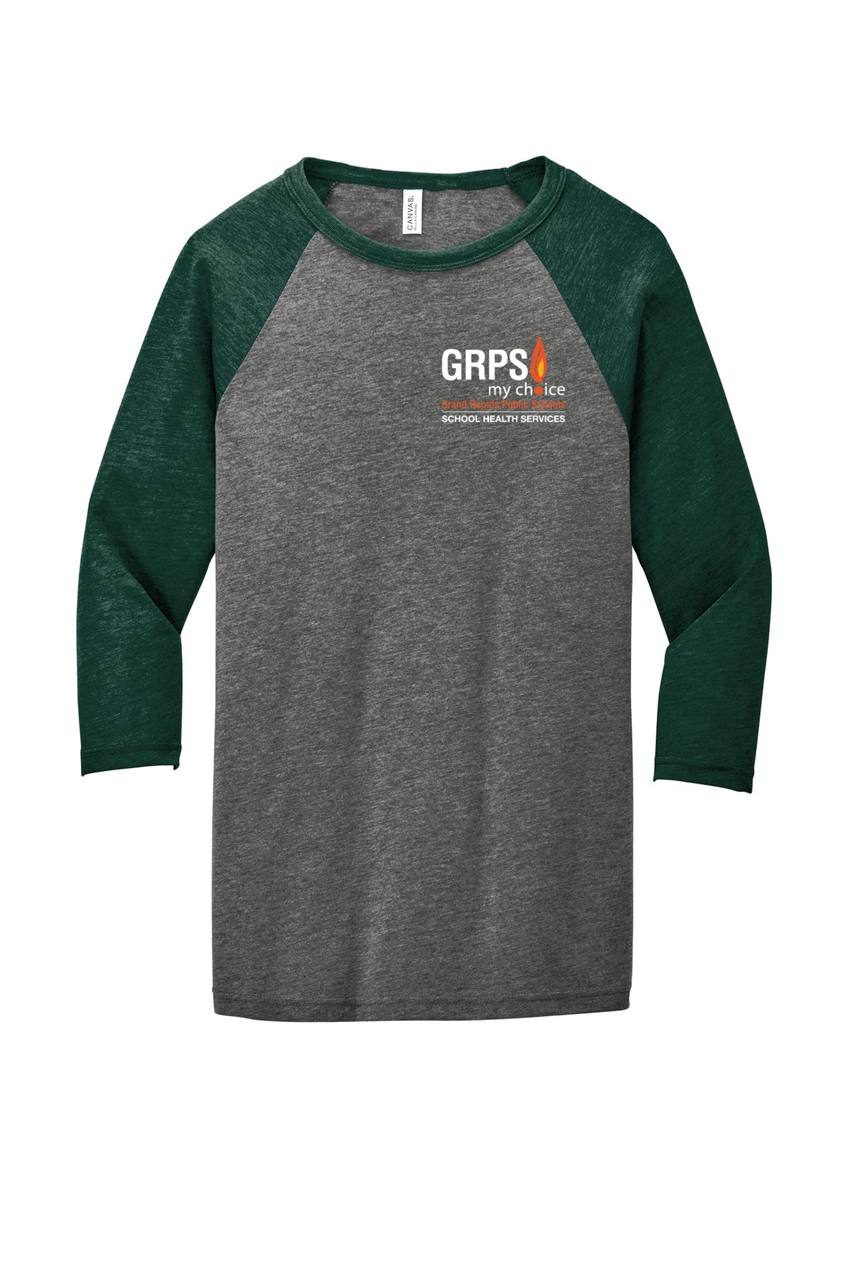 GRPS HEALTH SERVICES Unisex 3/4-Sleeve Baseball Tee