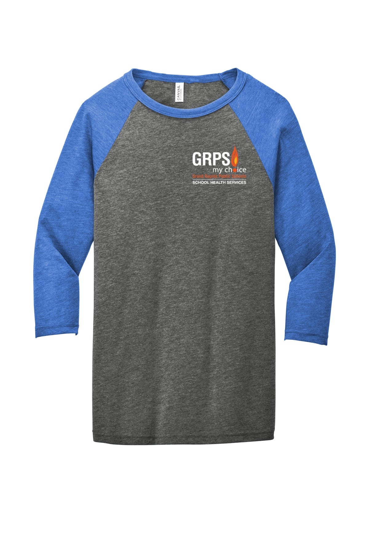 GRPS HEALTH SERVICES Unisex 3/4-Sleeve Baseball Tee