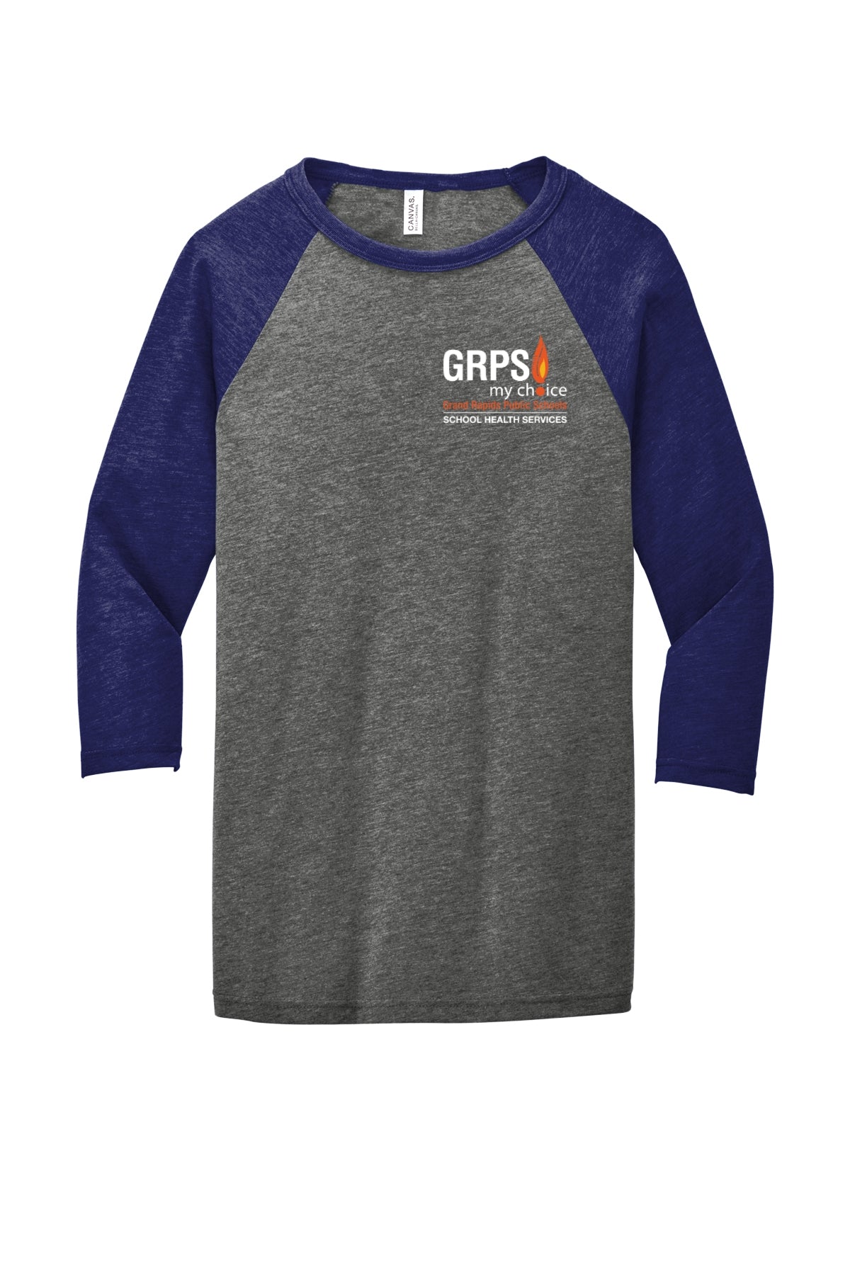 GRPS HEALTH SERVICES Unisex 3/4-Sleeve Baseball Tee
