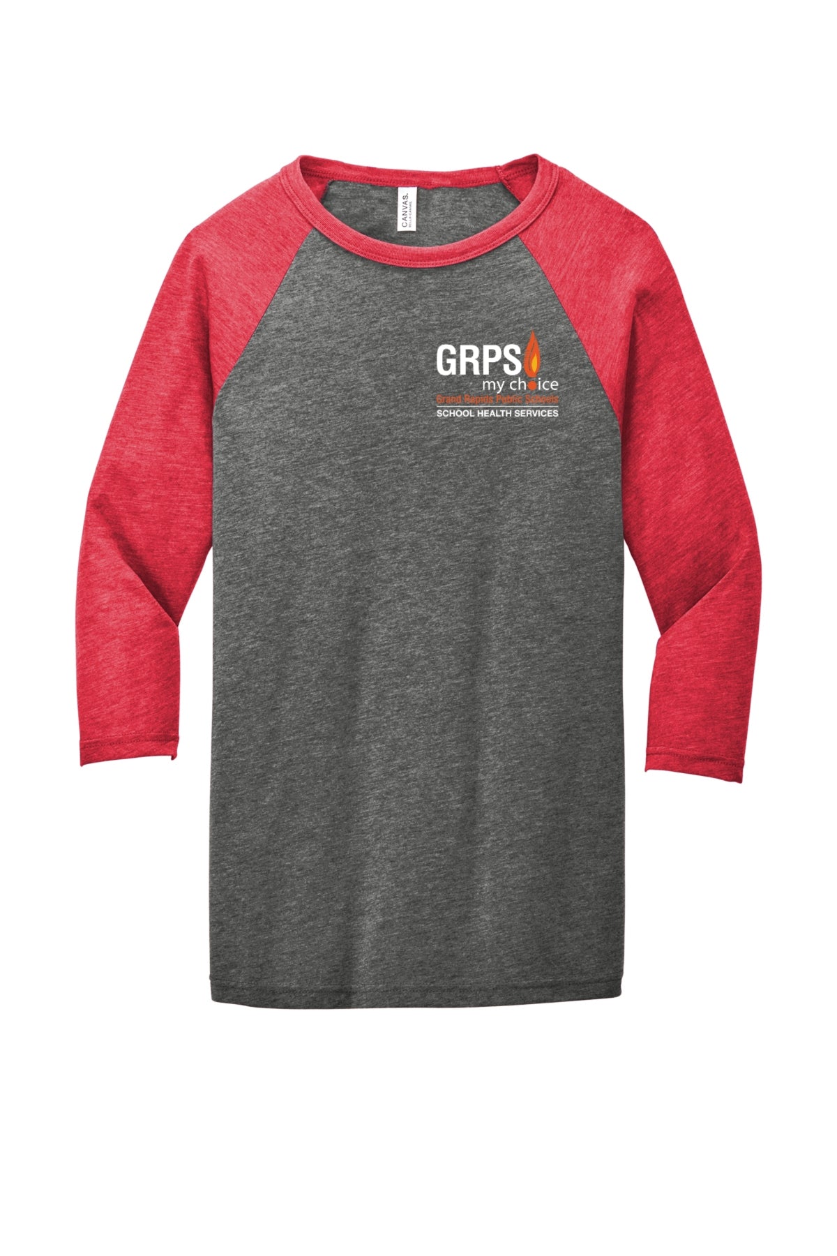 GRPS HEALTH SERVICES Unisex 3/4-Sleeve Baseball Tee