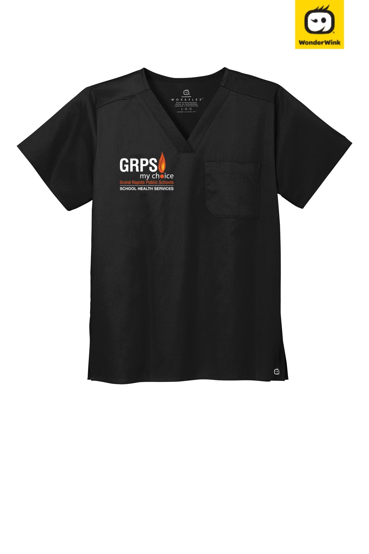 Unisex WorkFlex™ Chest Pocket V-Neck Top