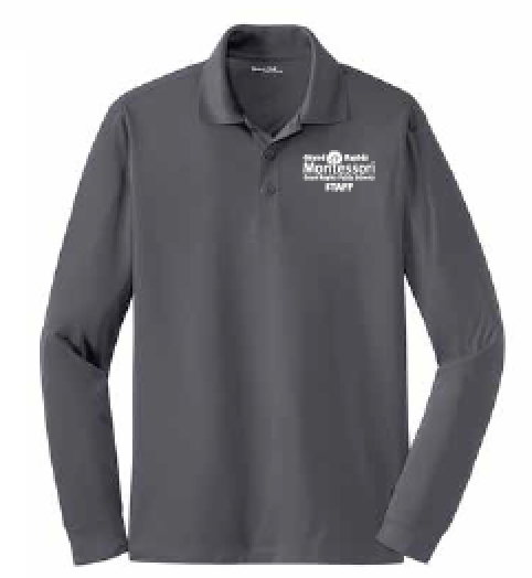 GR Montessori Staff SportTek LS Sportwick Polo
