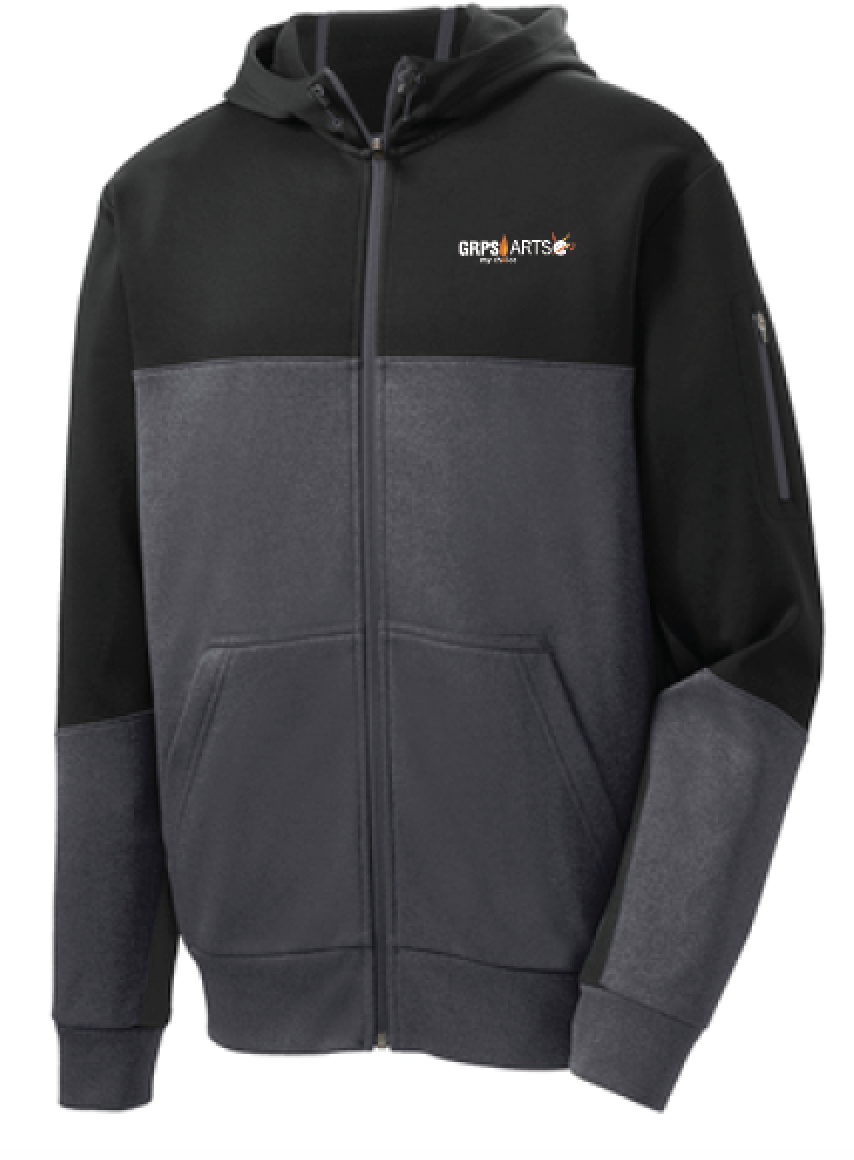 GRPS Arts Colorblock Full-Zip Hooded