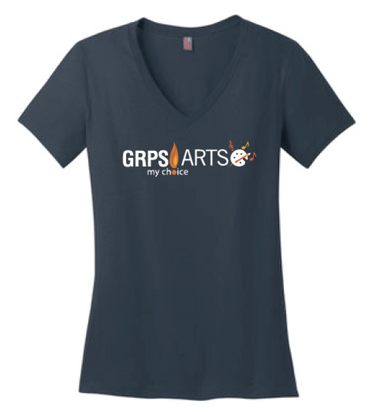 GRPS Arts Ladies V-Neck Tee