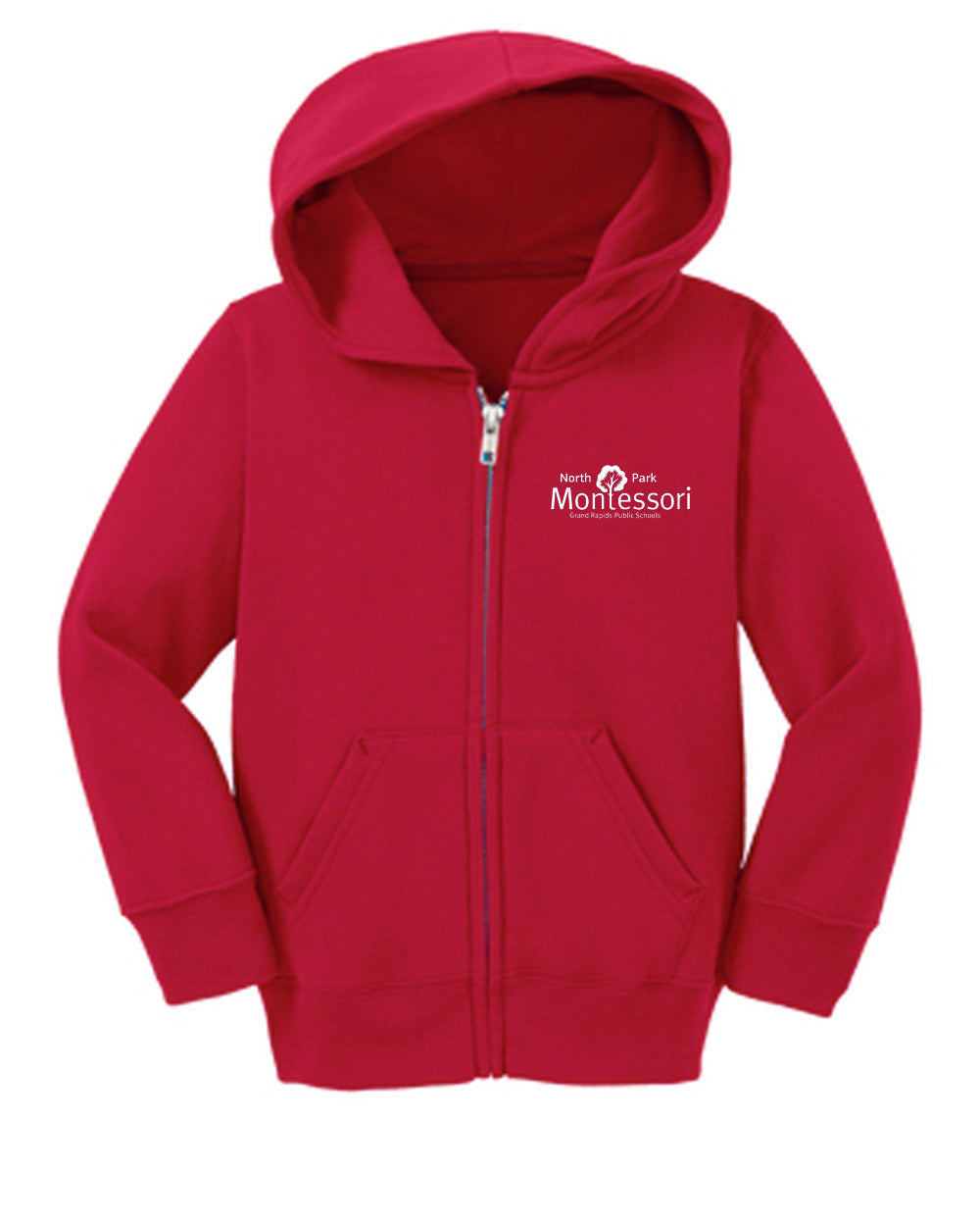 North Park Montessori Toddler Fleece Full-Zip Hooded Sweatshirt
