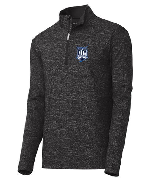 City High Middle Sport-Wick ® Stretch Reflective Heather 1/2-Zip Pullover