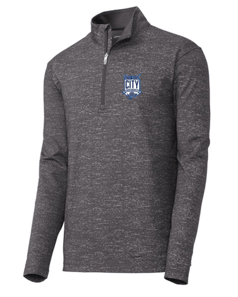 City High Middle Sport-Wick ® Stretch Reflective Heather 1/2-Zip Pullover
