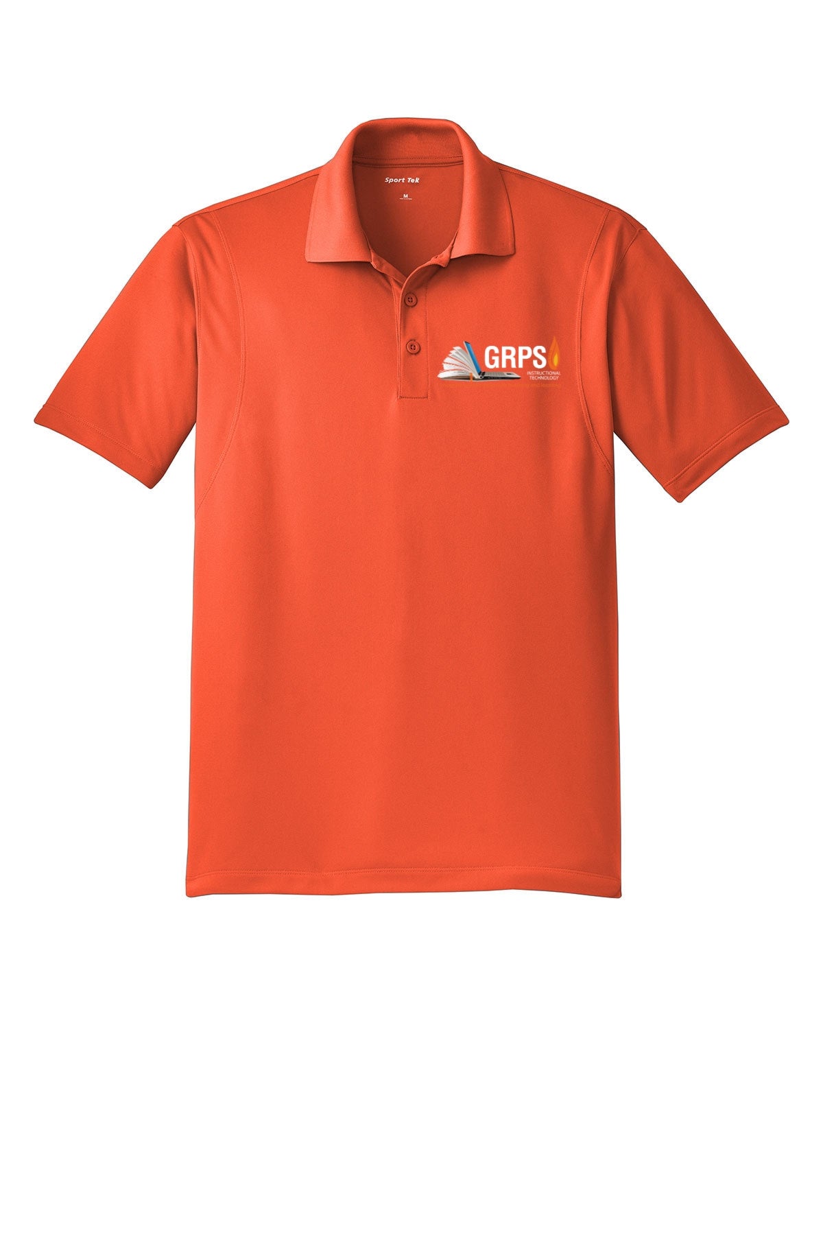 Instructional Technology Sport Wick Polo WHITE LOGO MENS AND WOMENS
