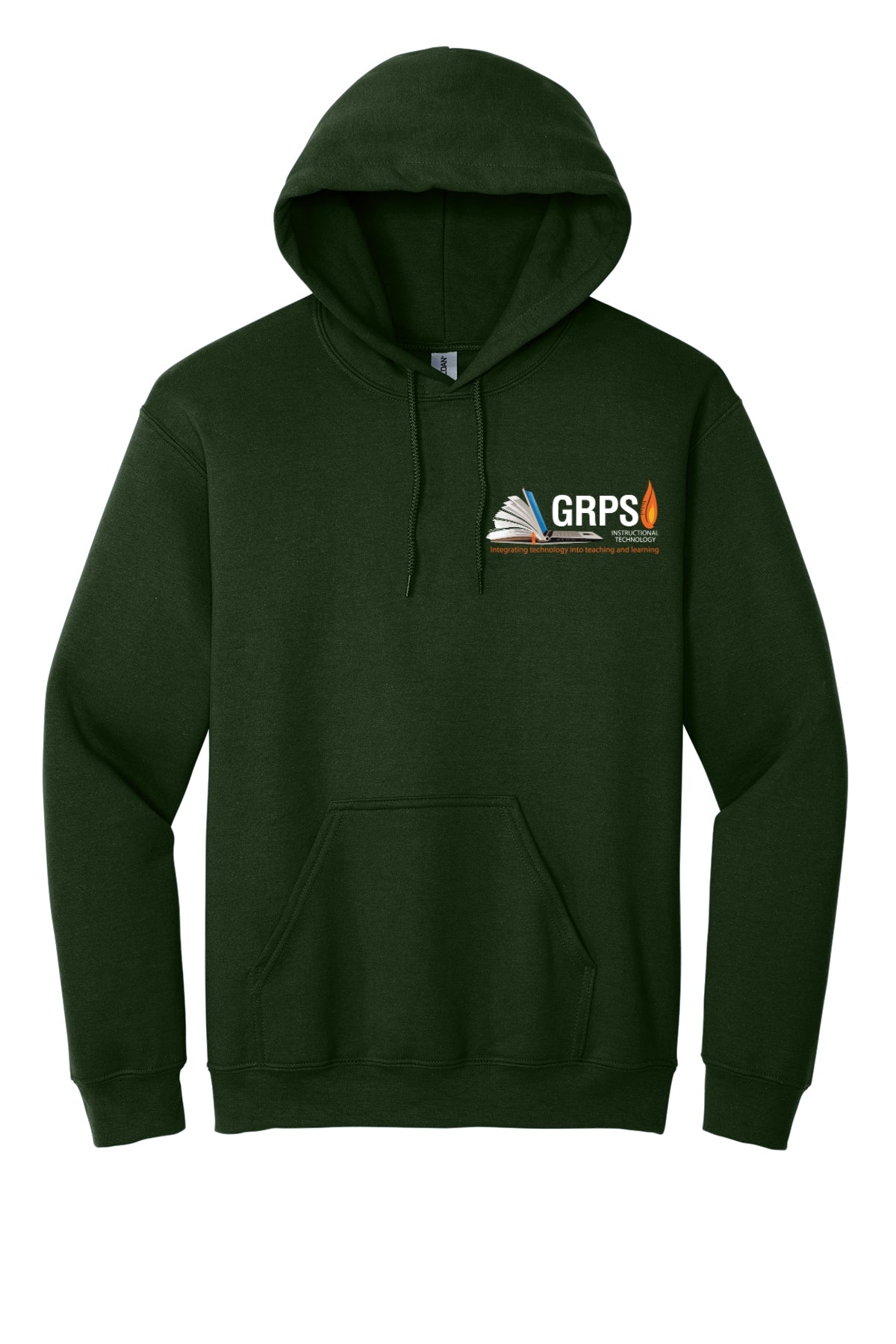 Instructional Technology Gildan® Heavy Blend™ Hooded Sweatshirt WHITE LOGO