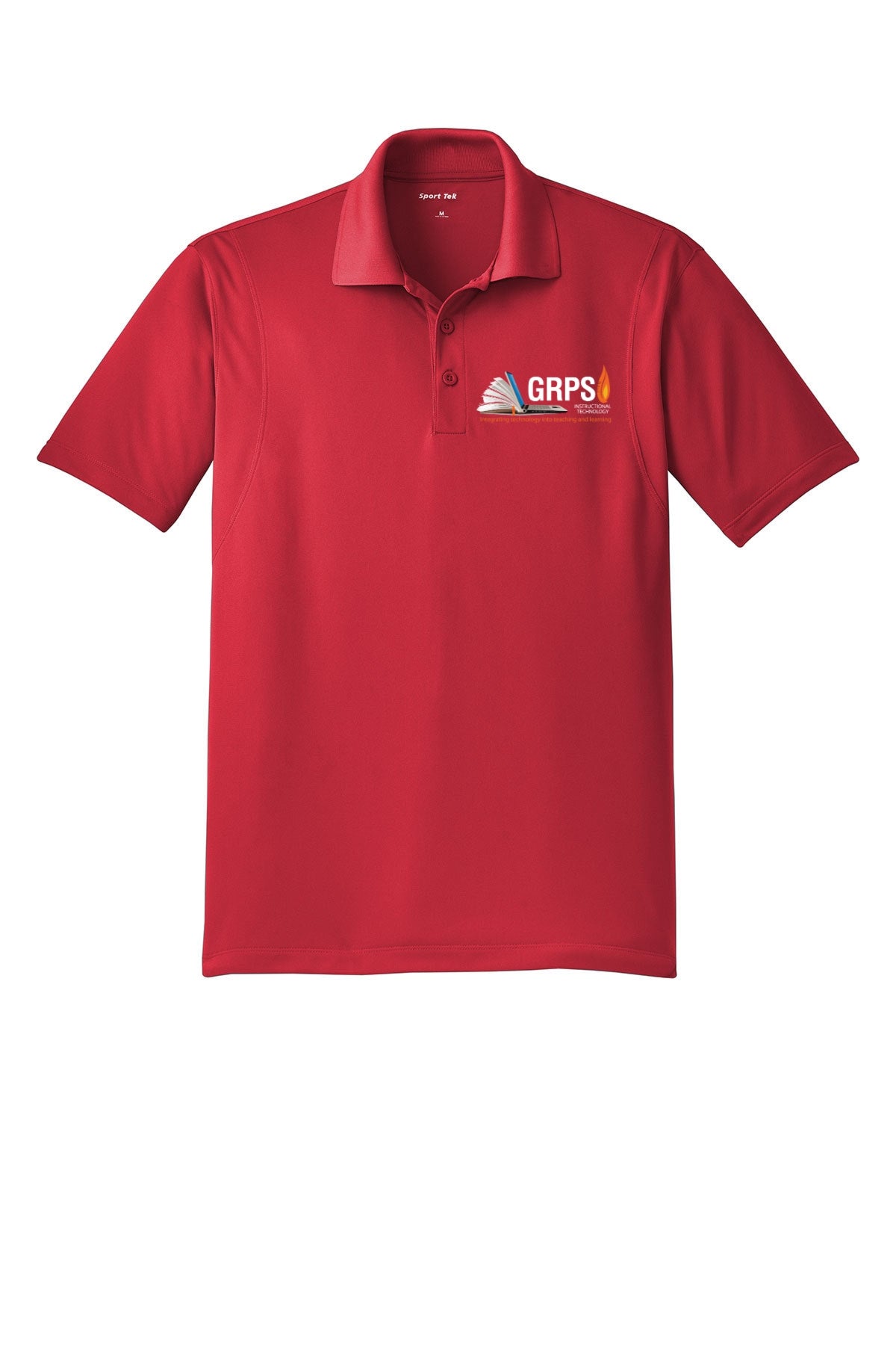Instructional Technology Sport Wick Polo WHITE LOGO MENS AND WOMENS