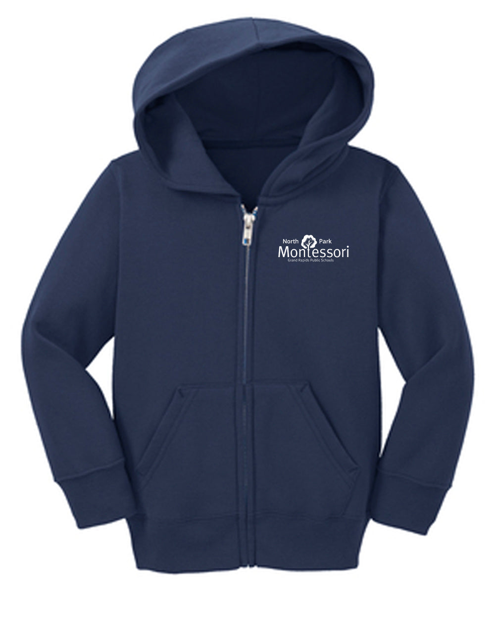 North Park Montessori Toddler Fleece Full-Zip Hooded Sweatshirt