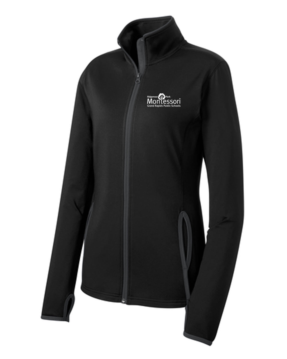 GR Montessori Staff SportTek Contrast Full Zip